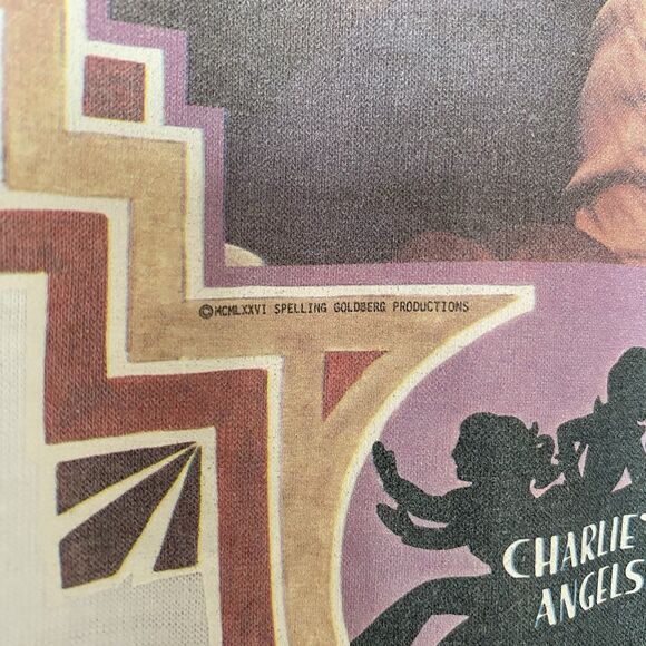 Vintage 70’s Charlie’s Angels Single Stitch Tee Shirt. Size Large. Rare. Graphic - Picture 4 of 16